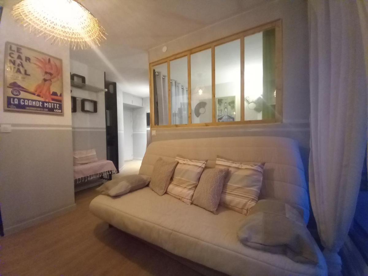 Rose Cote Mer Studio Et Garage, Entree Autonome Apartment La Grande Motte Exterior photo